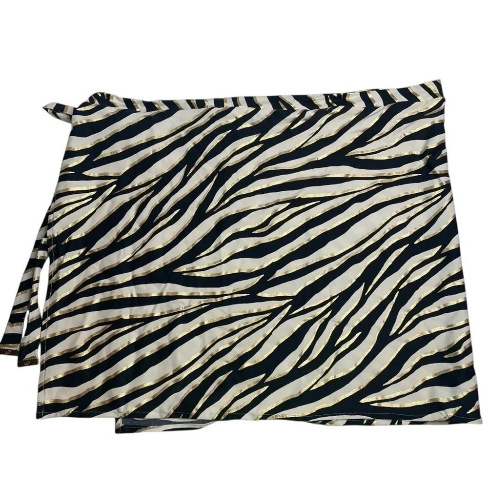 MICHAEL Michael Kors Short Pareo Cover Up Shimmer Tiger XS/S New